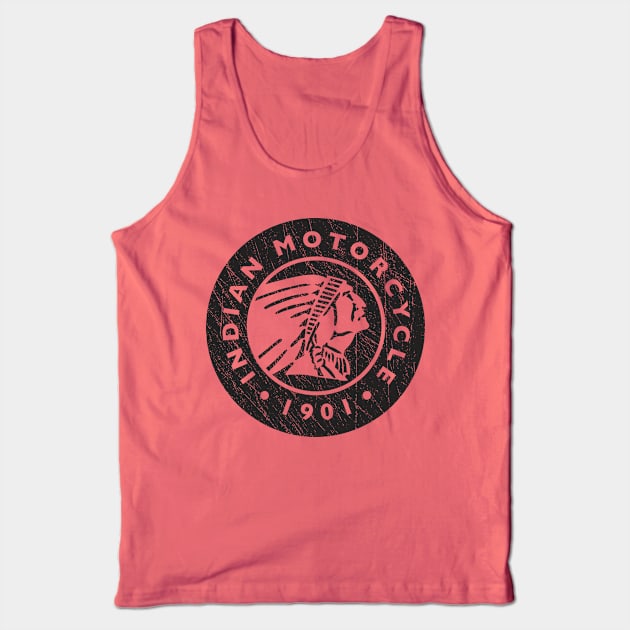 Retro Indiana Motorcycle 1901 Tank Top by thesuamart